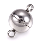Magnetlås, kuglelås i rustfri stål. 10 mm